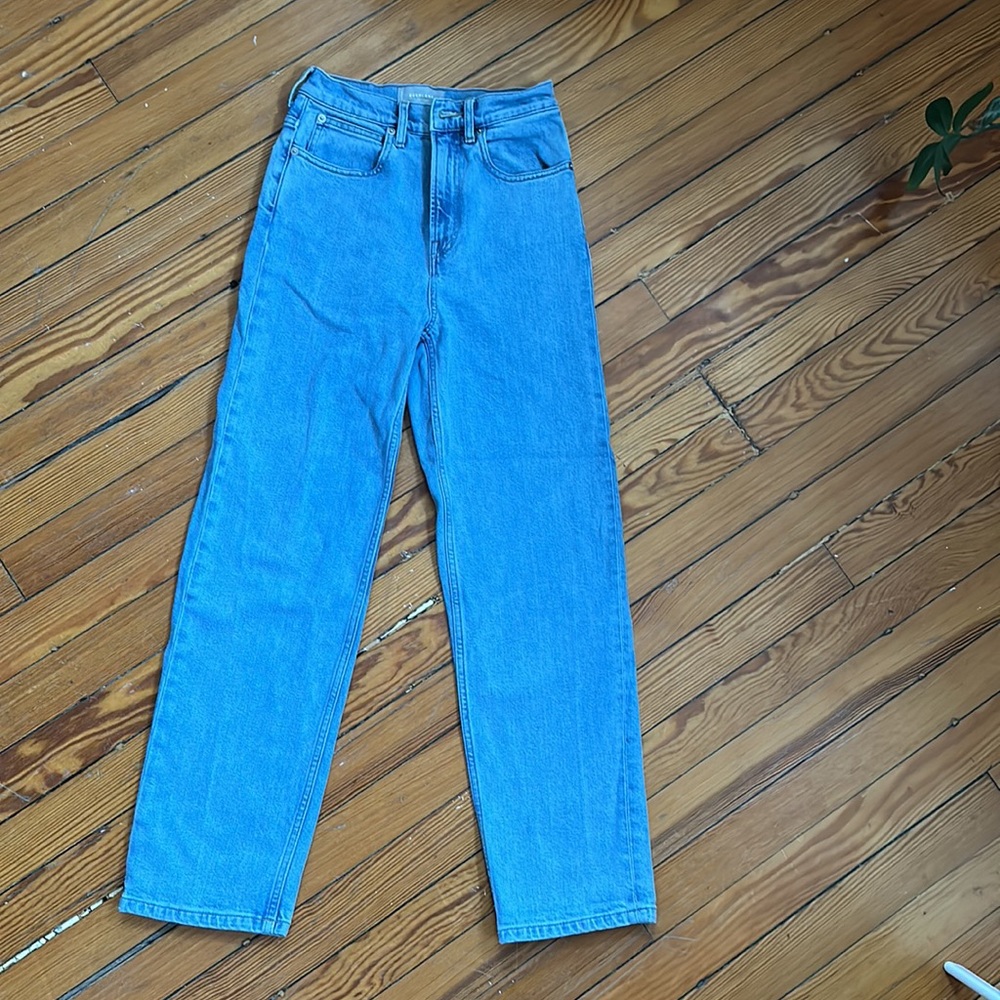 Everlane The Way High Jean Organic Cotton Women 24 Regular Light Blue
